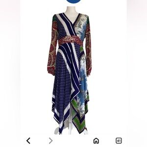 Size 8 classic handkerchief, hemmed dress, Anthropologie